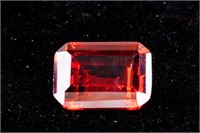 Emerald Cut 27.48 CT Pigeon Blood Red Ruby 18 x 13