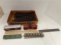 Tyco Boxcars, Flatcars & Track Pieces