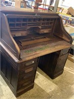 Antique oak rolltop desk, by the Pittsburgh Desk
