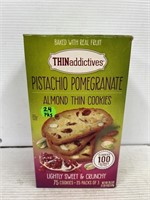 Pistachio pomegranate almond thin cookies 24