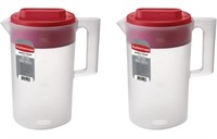 Rubbermaid Clear Pitcher w lid 2 pack