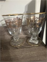 Set of 4 14k gold glasses