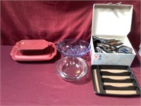 Kitchen Items That Include 2 Pyrex Covered