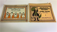 2 Antique Paper Cut Out Doll Booklets