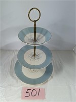 Homer laughlin Mid-Century 3 Tier Serving Tray