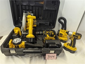 Set of Battery Operated Dewalt Tools