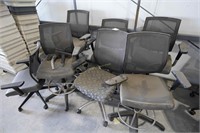 8-misc. computer desk chairs