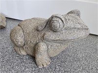 Rock Carved Frog Decor