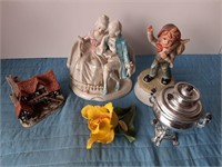 Collection of Figurines & Miniature Tea Server
