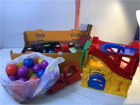 Kids Trucks, Cars, Little People House & Balls