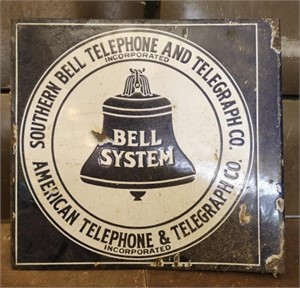 Vintage bell system metal sign