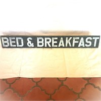 Bed and Breakfast Wooden Sign