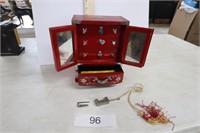 Jewelry Box with Lock & Key
