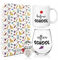 Before School After School Mug and Glass | Funny