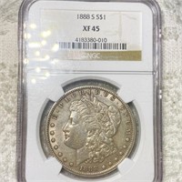 1888-S Morgan Silver Dollar NGC - XF45