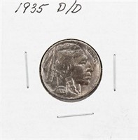 1935 D/D Buffalo Nickel