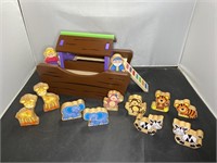 Solid Wood Noahs Ark Toy / Puzzle