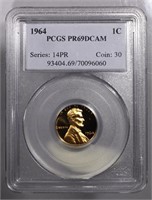 1964-P Lincoln Cent PCGS PR69DCAM