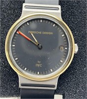 IWC 18k gold bezel Porsche Design 32mm mens watch