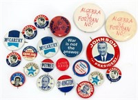 Vintage 1960's Pin-Back Buttons