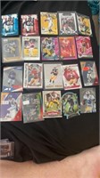 20 card NFL Superstar RC insert numbered lot: M