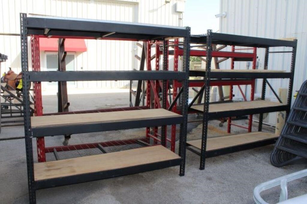 (4) Light-Duty Pallet Racks, Approx. 2' x 6'