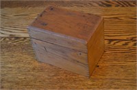 Large Oak Dovetailed  Recipe Box