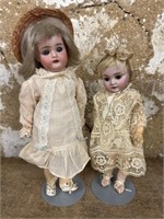 Two Bisque Head Dolls