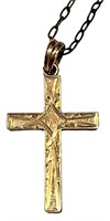 10K Gold Cross Pendant