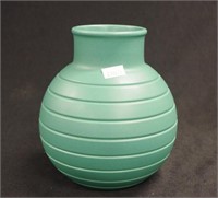 Wedgwood Keith Murray glazed matt green vase