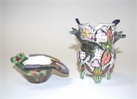 South Africa Ardmore ceramic vase and dish