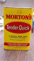 vintage morton's tender quick can