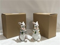 3-Packs Easter Bunny Decorations Resin Bunny