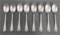 Tiffany & Co. Sterling "Winthrop" Coffee Spoons, 8