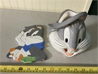 Warner bros. Bugs bunny trivet & planter