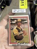 1981 DONRUSS OZZIE SMITH BASEBALL CARD