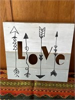 Love wooden sign