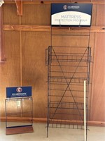 2 metal display racks