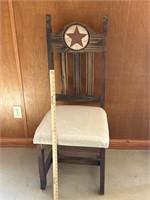 Rustic Texas star chair