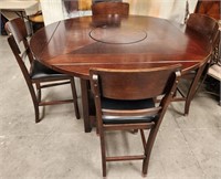 11 - ROUND DINING TABLE W/ 4 CHAIRS