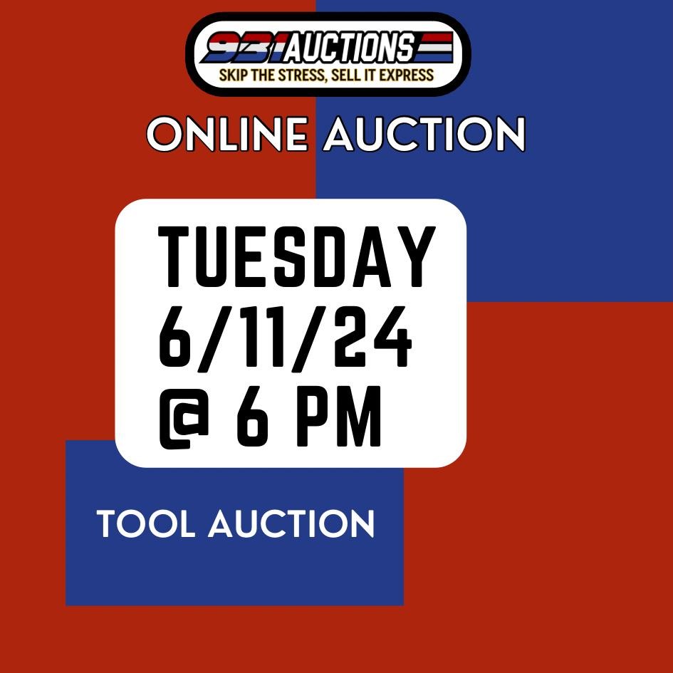 ONLINE AUCTION: TOOL SALE: MOWERS, AIR TOOLS, HITCH, ANTIQUE