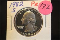 1982-S Proof Cameo Washington Quarter
