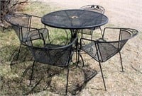 Iron Patio Table w/Chairs