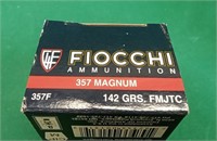 Fiocchi .357mag, 142gr FMJ, 50 rounds per box,