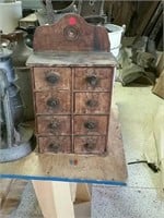 Antique spice cabinet
