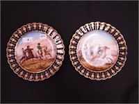 Two  5 3/4" plates marked M. Imp de Sevres