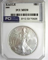 2006 Silver Eagle MS70 LISTS $160