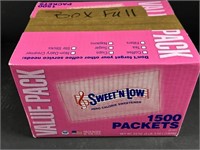 Full box of sweet’N low sweetener.