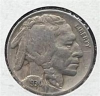 1930 Buffalo Nickel  X-Fine Shape