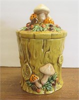 Vintage Lefton Mushroom Cookie Jar "AS IS"